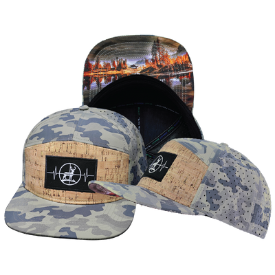 Hunting - 7 Panel - Cork - Soft Sand Camo - Laser Mesh (Unisex)