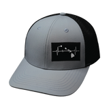 Hawaii - 6 Panel - Ice Blue / Black - Trucker Mesh (Unisex)