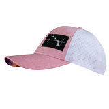 Hawaii - 6 Panel - Shallow Fit - Pony Tail - Pink / White - Laser Mesh (Unisex)