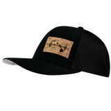 Hawaii - 6 Panel - Black - Trucker Mesh (Unisex)