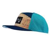Hawaii - 7 Panel - Cork - Navy / Teal - Laser Mesh (Unisex)