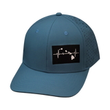 Hawaii - 6 Panel - Sea Blue - Laser Mesh (Unisex)