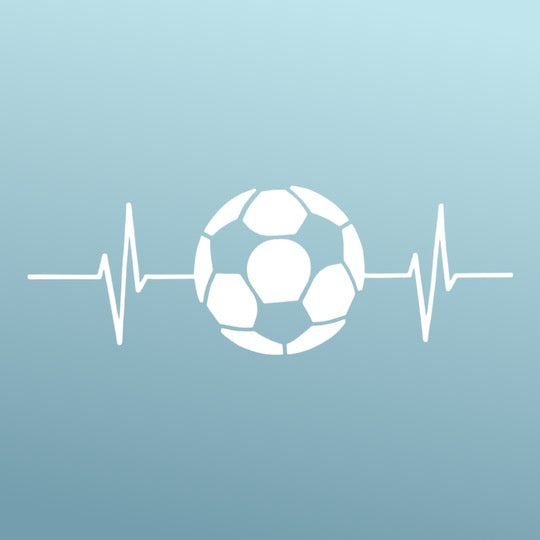 Soccer - Sticker - Vinyl - White