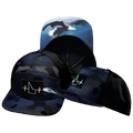 Idaho - 7 Panel - Navy Camo / Black - Laser Mesh (Unisex)
