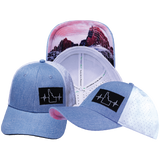 Idaho - 6 Panel - Shallow Fit - Pony Tail - Light Blue / White - Laser Mesh (Unisex)