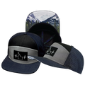 Idaho - 7 Panel - Navy / Gray / Black - Laser Mesh (Unisex)