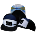 Idaho - 7 Panel - Black / White / Navy - Laser Mesh (Unisex)