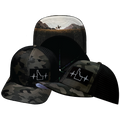 Idaho - 6 Panel - Tan Camo / Black - Trucker Mesh (Unisex)