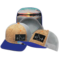 Idaho - 6 Panel - Cork - Royal Blue / Gray - Trucker Mesh (Unisex)