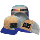 Idaho - 6 Panel - Cork - Royal Blue / Gray - Trucker Mesh (Unisex)
