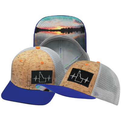 Idaho - 6 Panel - Cork - Royal Blue / Gray - Trucker Mesh (Unisex)
