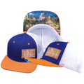 Idaho - 6 Panel - Royal Blue / Orange / White - Trucker Mesh (Unisex)