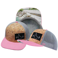 Idaho - 6 Panel - Cork - Pink / Gray - Trucker Mesh (Unisex)
