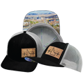 Idaho - 6 Panel - Suede - Black / Gray - Trucker Mesh (Unisex)