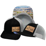 Idaho - 6 Panel - Suede - Black / Gray - Trucker Mesh (Unisex)