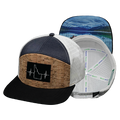 Idaho - 7 Panel - Cork - Black / Navy / White - Laser Mesh (Unisex)