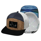 Idaho - 7 Panel - Cork - Black / Navy / White (Unisex)