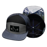 Idaho - 7 Panel - Navy / Gray / Black (Unisex)