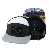 Nevada - 7 Panel - Gray / Charcoal / White / Black (Unisex)
