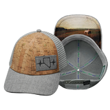 Nevada - 6 Panel - Shallow Fit - Cork - Heather Gray (Unisex)