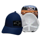 Nevada - 6 Panel - Shallow Fit - Navy / White (Unisex)
