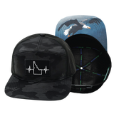 Idaho - 7 Panel - Black Camo / Black (Unisex)