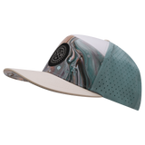 THB - 7 Panel - Marble Earth - Cream / White / Light Blue - Laser Mesh (Unisex)