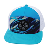 **YOUTH** THB  - 7 Panel - Molten Dream - Neon Green Blue / Neon Blue / White (Unisex)