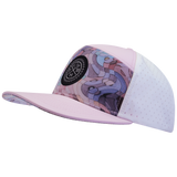 THB - 7 Panel - Mosaic Curves - Light Pink / White - Laser Mesh (Unisex)