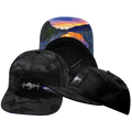 Mountains - 7 Panel - Black Camo - Laser Mesh (Unisex)