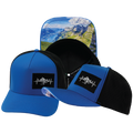 Mountains - 5 Panel - Structured - Royal Blue / Black - Laser Mesh (Unisex)