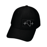 Nevada - 6 Panel - AirMesh - Athletic Fit - Black - Fabric Back (Unisex)