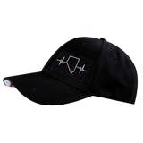 Nevada - 6 Panel - AirMesh - Athletic Fit - Black - Fabric Back (Unisex)