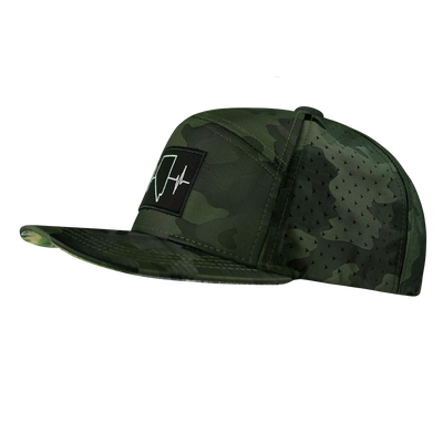 Nevada - 7 Panel - Green Camo - Laser  Mesh (Unisex)