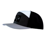 Nevada - 7 Panel - Gray / Charcoal / White / Black - Jersey Mesh (Unisex)