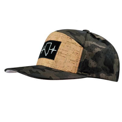 Nevada - 7 Panel - Cork - Tan Camo - Laser Mesh (Unisex)