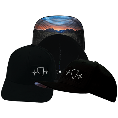 Nevada - 6 Panel - Black - Laser Mesh (Unisex)