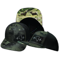 Nevada - 6 Panel - Green Camo / Black - Trucker Mesh (Unisex)