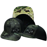 Nevada - 6 Panel - Green Camo / Black - Trucker Mesh (Unisex)