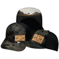 Nevada - 6 Panel - Tan Camo / Black - Trucker Mesh (Unisex)