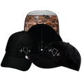Nevada - 6 Panel - AirMesh - Athletic Fit - Black - Fabric Back (Unisex)
