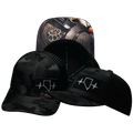Nevada - 6 Panel - Black Camo / Black - Trucker Mesh (Unisex)