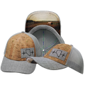 Nevada - 6 Panel - Shallow Fit - Cork - Heather Gray - Trucker Mesh (Unisex)