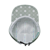 Pickleball - 5 Panel - Sporty - Unstructured - Sage / Cream / White - Laser Mesh (Unisex)