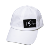Pickleball - 6 Panel - Unstructured - Relaxed Fit - White - Laser Mesh (Unisex)