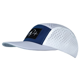 Pickleball - 5 Panel - Sporty - Unstructured - Gray / Navy / White - Laser Mesh (Unisex)