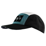 Pickleball - 5 Panel - Sporty - Unstructured - Black / Slate Green / White - Laser Mesh (Unisex)