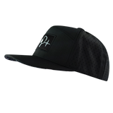 Pickleball - 7 Panel - Black - Laser Mesh (Unisex)