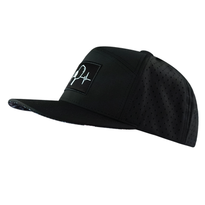 Pickleball - 7 Panel - Black - Laser Mesh (Unisex)
