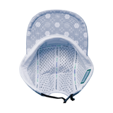 Pickleball - 5 Panel - Sporty - Unstructured - Gray / Navy / White - Laser Mesh (Unisex)